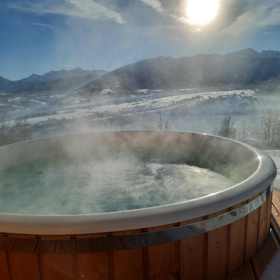 Domki Widokowe Wooden Luxury Chalet & Jacuzzi Zab Exterior foto
