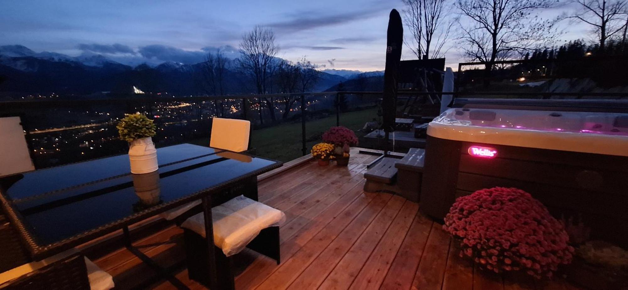 Domki Widokowe Wooden Luxury Chalet & Jacuzzi Zab Exterior foto