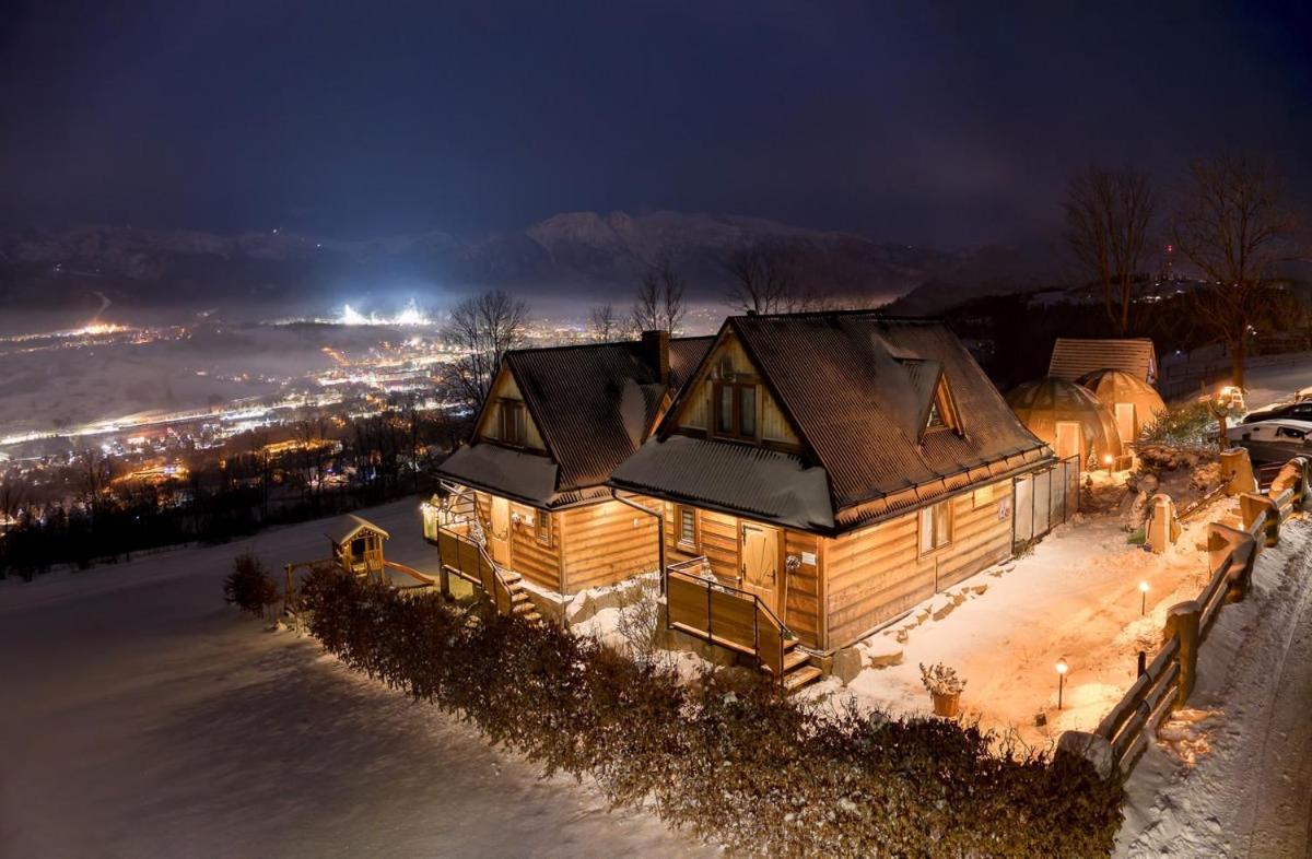 Domki Widokowe Wooden Luxury Chalet & Jacuzzi Zab Exterior foto